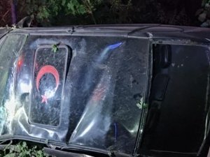 Devrilen Otomobilin Sürücüsü Hayatını Kaybetti