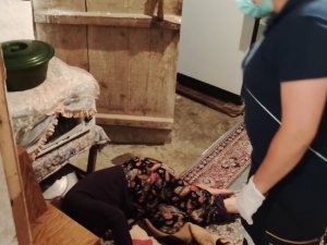 Sungurlu’da Düşen Kadının İmdadına İtfaiye Yetişti