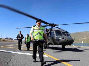 Helikopterli Trafik Denetimde 539 Araç Kontrol Edildi