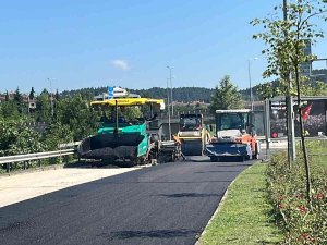 Bahçeşehir Bağlantı Yolunda Asfalt Çalışmaları Başladı