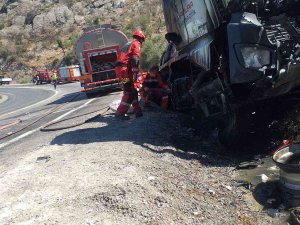 Talihsiz Genç Yanan Tırda Yaşamını Yitirdi