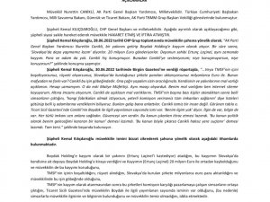 Ak Parti Genel Başkan Yardımcısı Canikli’den Kılıçdaroğlu Hakkında Suç Duyurusu