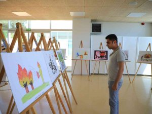 ‘Yangın’ Temalı Karikatür Yarışmasının Eserleri Sergileniyor