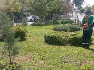 Siirt’te Park Ve Bahçelerde Temizlik Ve Bakım Çalışmaları Sürüyor