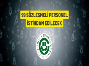 Çukurova Üniversitesi Sözleşmeli Personel alacak