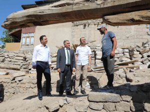 Develi Protokolü, Aslanlı Ev Restorasyonunu Yerinde İncelendi