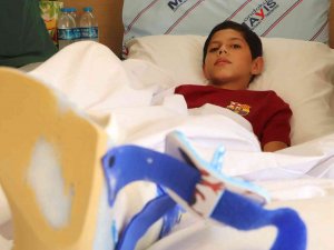 10 Yaşındaki Çocuğun Orak Makinesinde Kopan Ayağı Yerini Dikildi