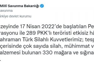 Msb Duyurdu: Pençe-kilit Operasyonunda Bugüne Kadar 289 Terörist Etkisiz Hale Getirildi