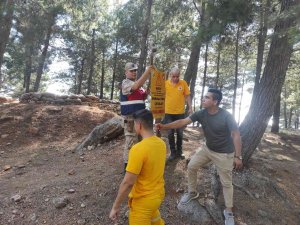 Orman Yangınlarına Karşı Uyarı Levhaları Yerleştirildi
