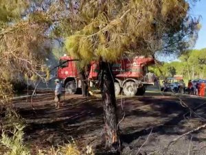 Turizm Bölgesindeki Yangın Golf Sahasına Sıçradı