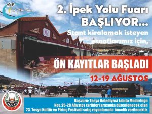 Tosya 2. İ̇pekyolu Fuarı Ağustos Ayında Düzenlenecek
