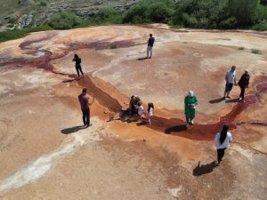 Otlukbeli Travertenli Gölü Turizme Kazandırılıyor