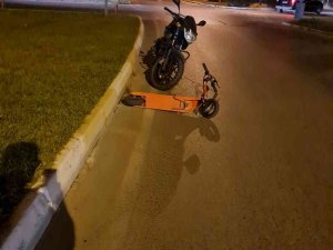 Scooter Kazası: 1 Yaralı