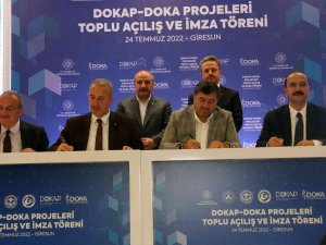 Dokap Ve Doka Projeleri Toplu Açılış Ve İmza Töreni Düzenlendi