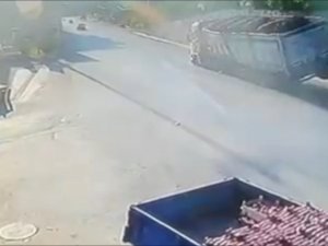 Bursa’da Facia Teğet Geçti...o Anlar Kamerada