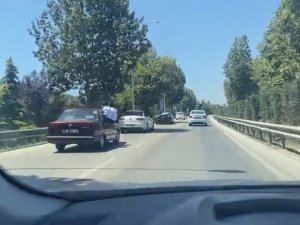 Bursa’da Trafikteki Tehlikeli Anlar Kameralarda