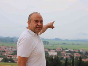 Edirne Sınırına Dayanan Yunanistan’daki Orman Yangınında Yoğun Duman Hakim Oluyor