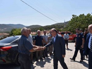 Vali Karadeniz, Yangın Bölgesinde İncelemelerde Bulundu