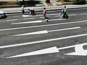 Samsun’un Ana Arterine 40 Bin Ton Asfalt