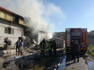 Kayseri’de Sucuk Üretim Fabrikasında Yangın