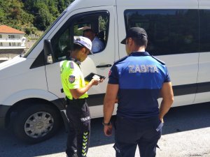 Emniyet Ve Zabıtadan Taksi Ve Minibüslere Denetim