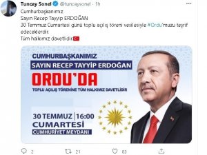 Cumhurbaşkanı Erdoğan Ordu’da Toplu Açılış Törenine Katılacak, Fındık Fiyatlarını Açıklayacak