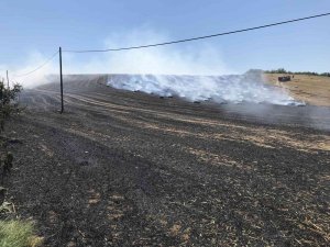 Tekirdağ’da 40 Dekar Tarla Yandı