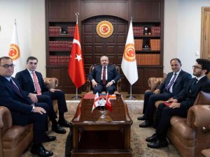 Tbmm Başkanı Şentop, Gürcistan Dışişleri Bakanı Darchiashvili’yi Kabul Etti