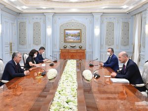 Bakan Soylu, Özbekistan Cumhurbaşkanı Mirziyoyev Tarafından Kabul Edildi