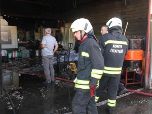 Konya’da Silah Fabrikasında Yangın