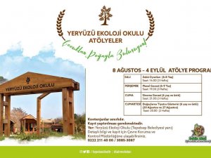 Yeryüzü Ekoloji Okulu Ağustos Atölyeleri Başlıyor