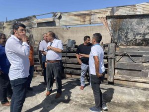 Vatso’dan Yangında Zarar Gören İş Yerine Ziyaret