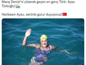 Bakan Kasapoğlu’ndan Manş Denizi’ni Yüzerek Geçen Aysu Türkoğlu’na Övgü