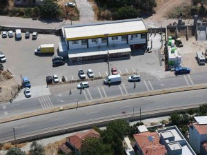 İ̇zmir’de Jandarmadan Helikopterle Trafik Denetimi
