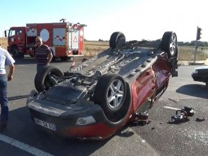 Muratlı Çevreyolunda Trafik Kazası: 4 Yaralı