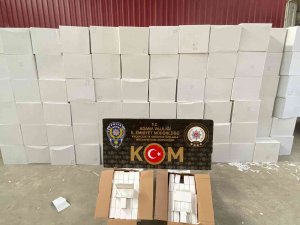 Adana’da 39 Milyon 260 Bin Kaçak Makaron Ele Geçirildi