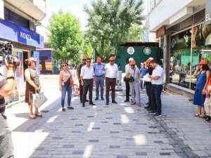 Başkan Çakın, Basın Mensuplarıyla Birlikte Saha Çalışmalarını İnceledi