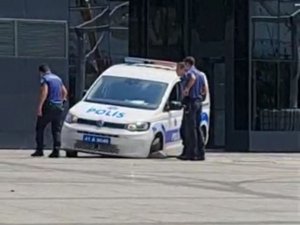 Parkenin Kırılması Polis Ekiplerine Zor Anlar Yaşattı