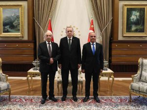 Cumhurbaşkanı Erdoğan, Libya Temsilciler Meclisi Başkanı Akile Salih Ve Libya Başkanlık Konseyi Başkan Yardımcısı Abdullah El Lafi’yi Kabul Etti