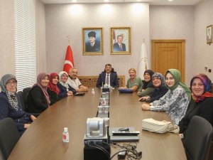 Çamlıca Köyü Kadın Kooperatifini Kabul Etti