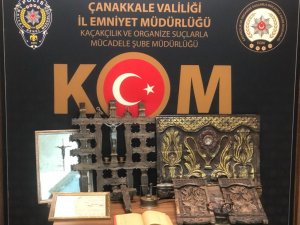 Çanakkale’de Evini Kaçak Tarihi Eserlerle Dolduran Şüpheli Yakalandı