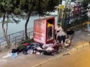 İ̇htiyaç Sahipleri İçin Konulan Giyim Kutusunu Soydular