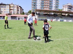 Başlama Vuruşunu Başkan Özcan Yaptı