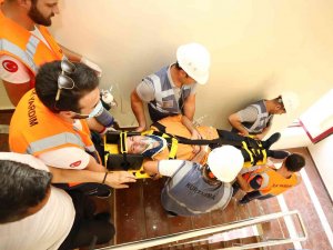 Gaün Hastanesi’nde Gerçeği Aratmayan Yangın Tatbikatı