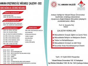 Ankara Valiliği İle Yüksek İ̇htisas Üniversitesi’nden ‘Ankara Uyuşturucu İle Mücadele Çalıştayı’