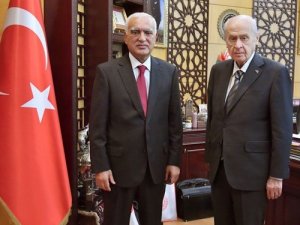 Mhp Lideri Bahçeli İle Türkmeneli Partisi Genel Başkanı Sarıkahya Görüştü
