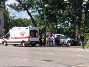 Samsun’da Trafik Kazası: 2 Yaralı