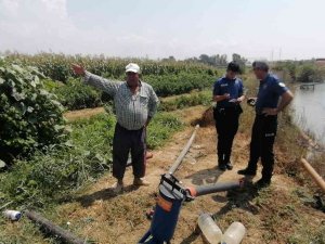 Manavgat’ta Çiftçinin, Hem Su Motorunu Hem Ürününü Çaldılar