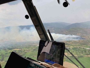 Nazilli’de Tarım Arazisinde Yangın