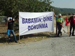 Milas’ta Bu Defa Termik Santral Çalışanları Ve Yakınları Eylem Başlattı